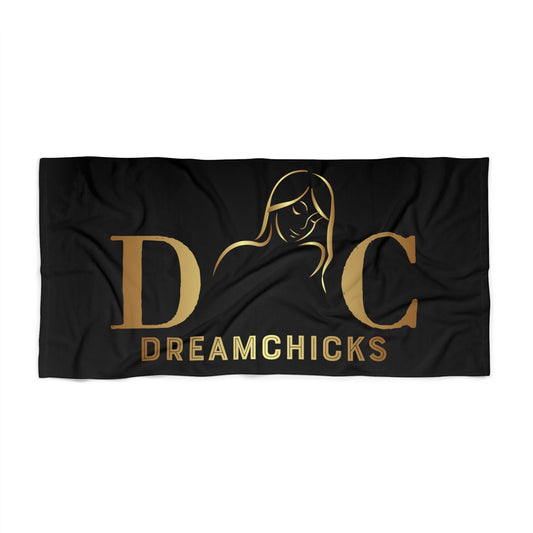 Beach Towel DC black-gold