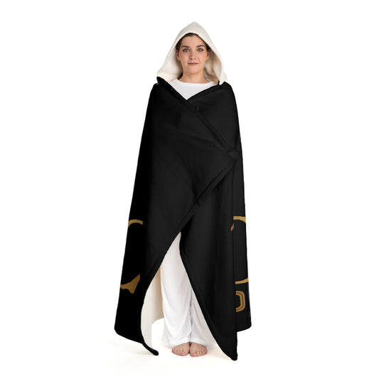 Hooded Sherpa Fleece Blanket DC