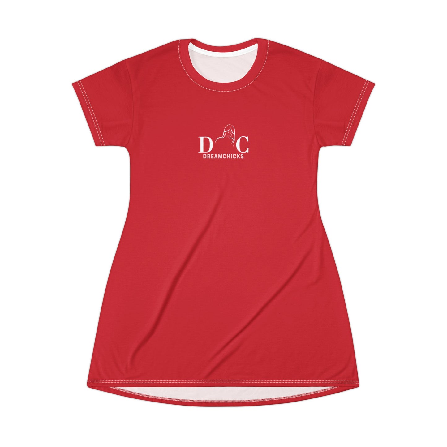 T-Shirt Dress DreamChicks red-white