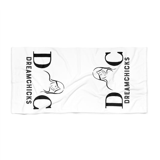 Beach Towel DC white-black