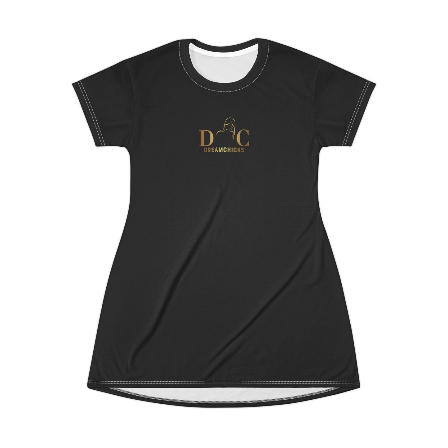 T-Shirt Dress DreamChicks black-gold