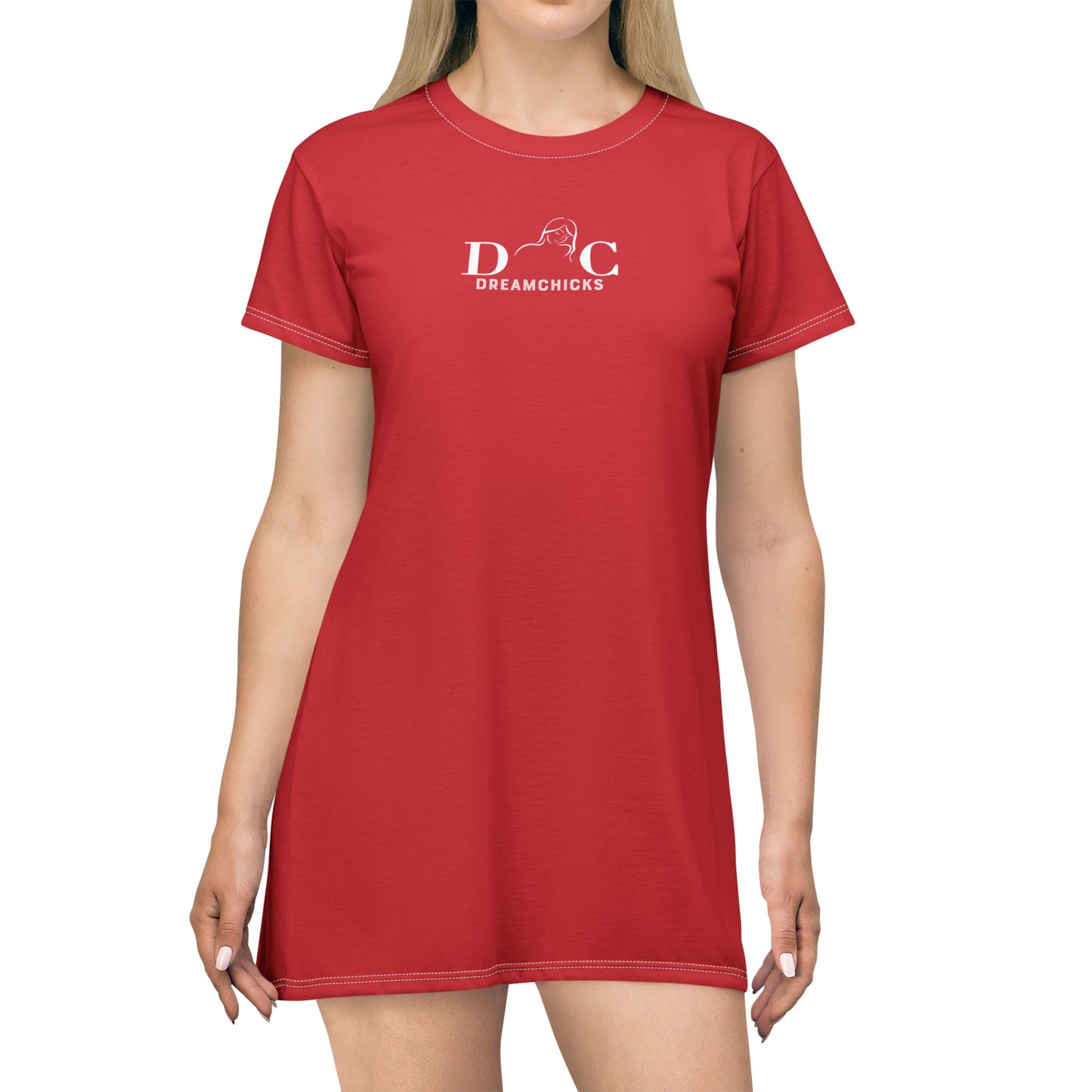 T-Shirt Dress DreamChicks red-white