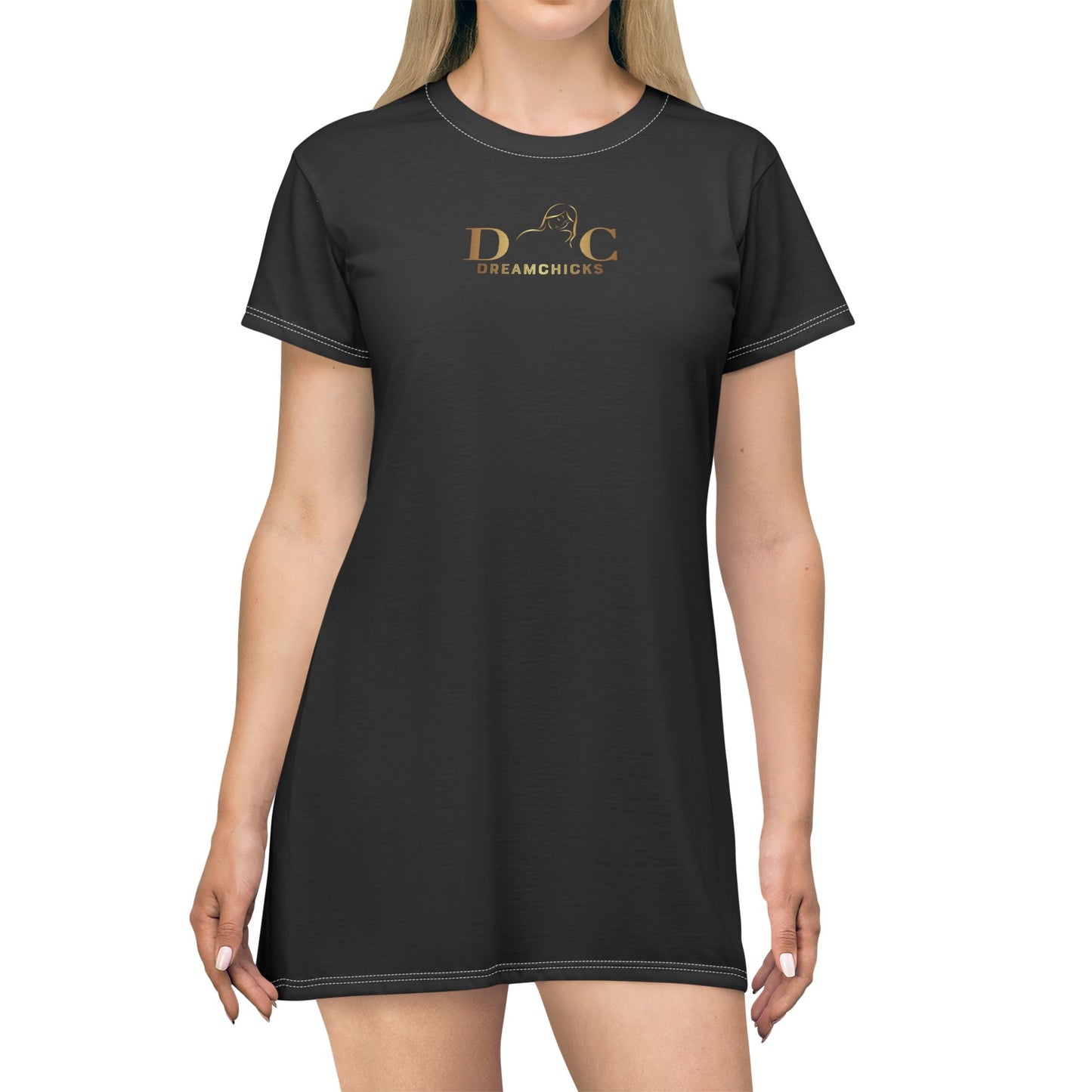 T-Shirt Dress DreamChicks black-gold