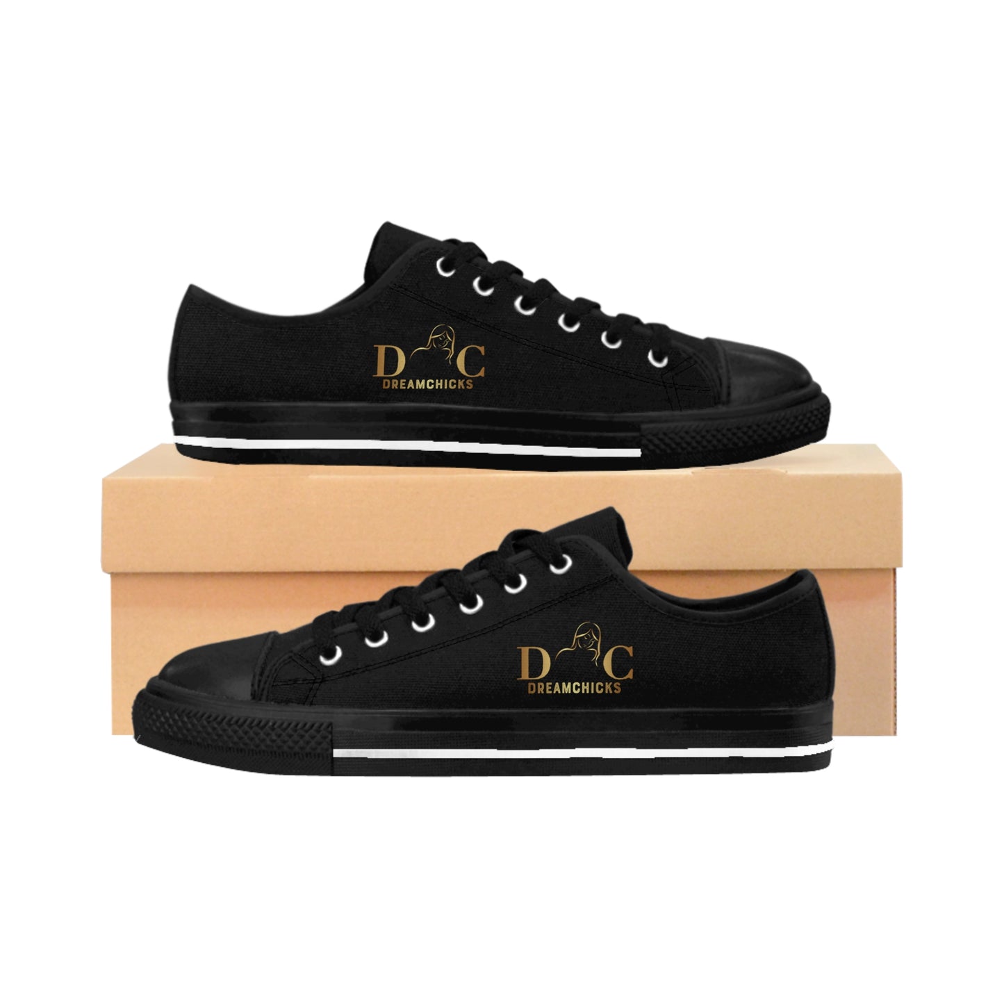 Women's Sneakers DC black-gold