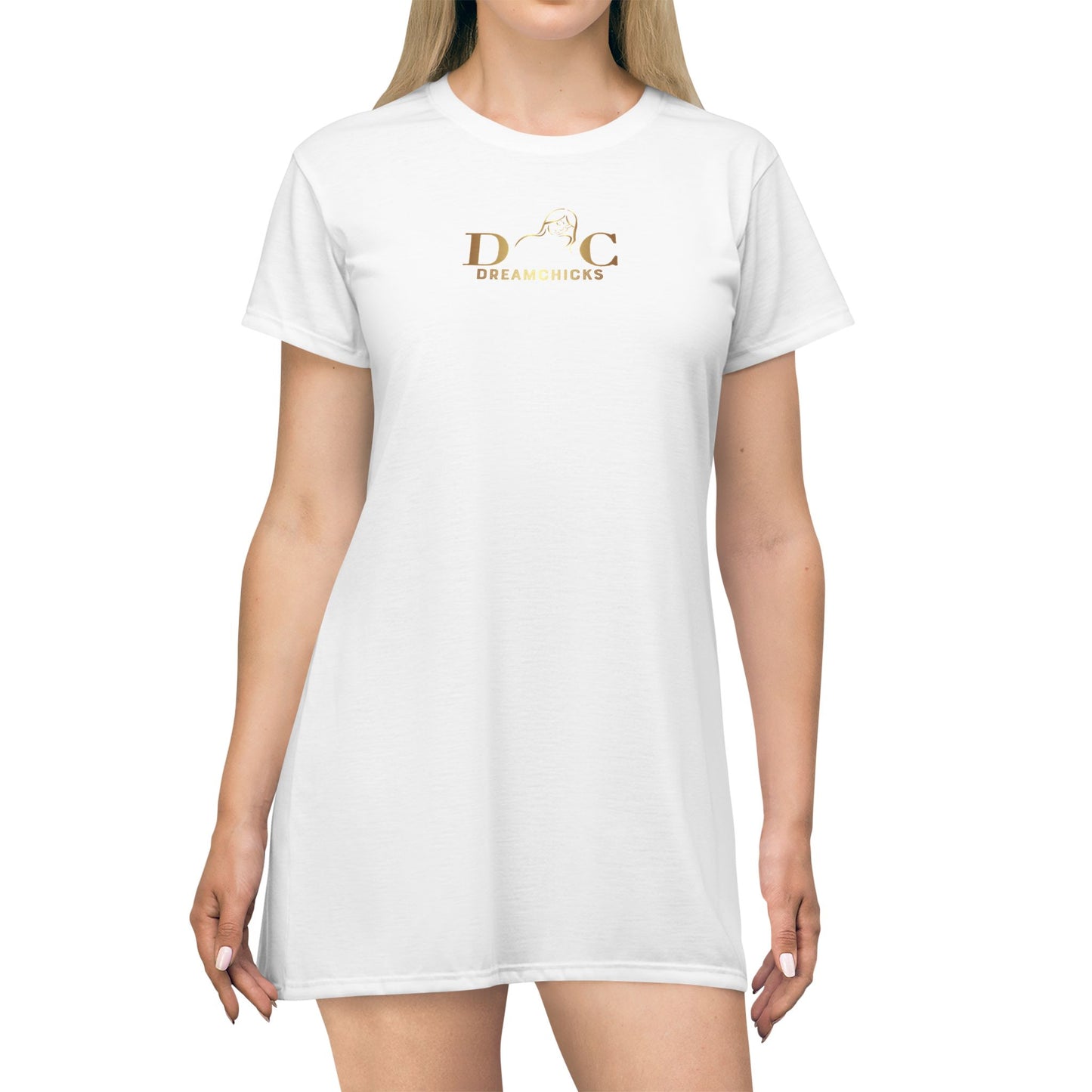 T-Shirt Dress DreamChicks white-gold